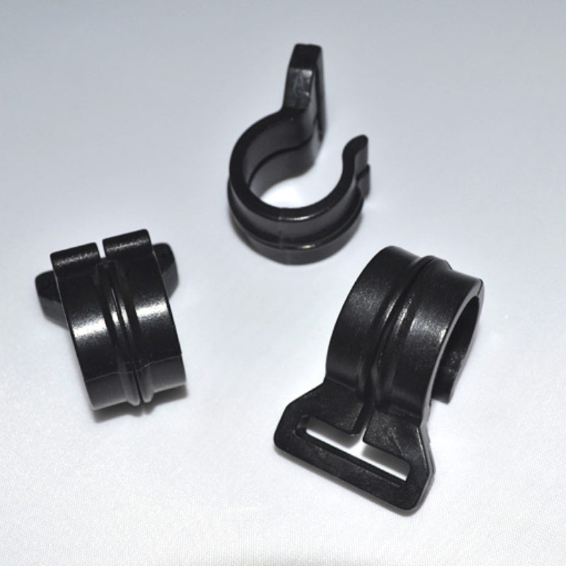 10pcs Durable PC Material Black C Clips, L Size Tent Pole Inner Hanger Clamp for Camping, Caravan Awning Hooks