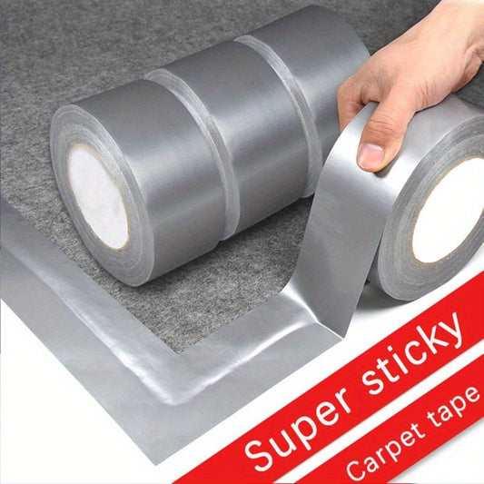 Extra Sticky Heavy Duty Waterproof Tape - No Residue, Indoor/Outdoor Use, Great for Fabric and Metal, Thick Aluminum Foil
