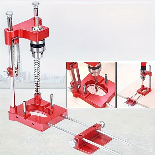 Precision Portable Drill Guide - Great for woodworking and home improvement, no power required, durable plastic/metal construction