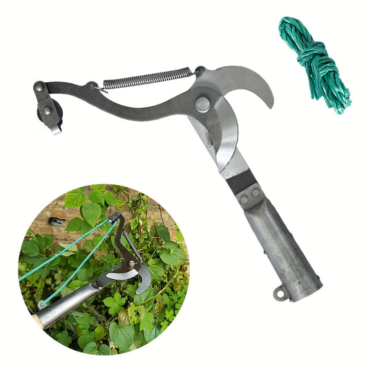 High Carbon Steel Pruning Shears, 32.0 cm - Modern Style, Cordless Pruner with Pulley Design and Cord for Fruit Trees