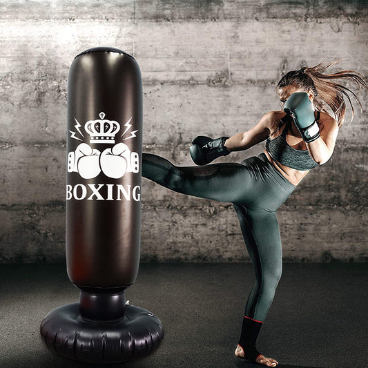 Inflatable PVC Boxing Post - Durable Punching Bag for Fighting Training