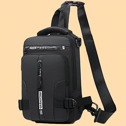Fashionable Casual Crossbody Backpack - Adjustable Shoulder Strap, Multi-Pocket Waist Bag with Zipper Closure, Spacious Compartment, Suitable for Travel, Sports and Daily Use - Durable, Waterproof and Comfortable Chest Bag for Men and Women