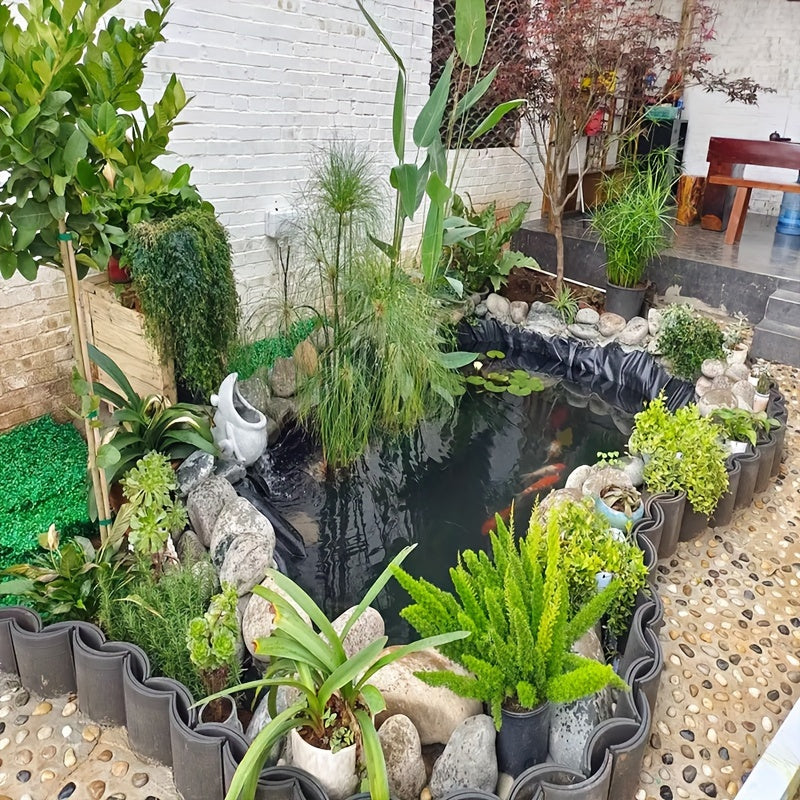 1 Pack Heavy Duty Pond Membrane Liner - Create a Stunning Garden Water Feature - Durable, Waterproof Landscape Membrane for a Beautiful Outdoor Paradise - Bonus Pond Cover Included