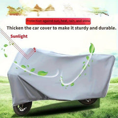 1 Pack Heavy Duty All Weather Motorcycle Cover, UV Protection, Dust and Rain Proof Polyester, Fleece Lining, Thickened Oxford Car Jacket with Plush for Outdoor Storage