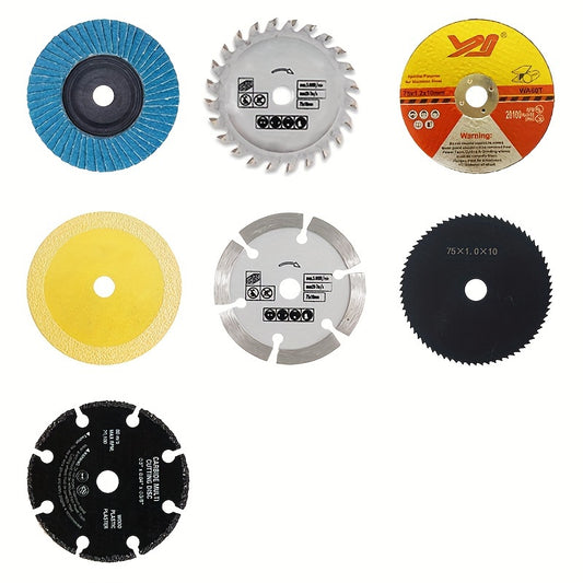 Durable Mini Woodworking Sanding Wheel Set - Great for Gap Cleaning and Polishing Mini Sandpaper 7 Pieces