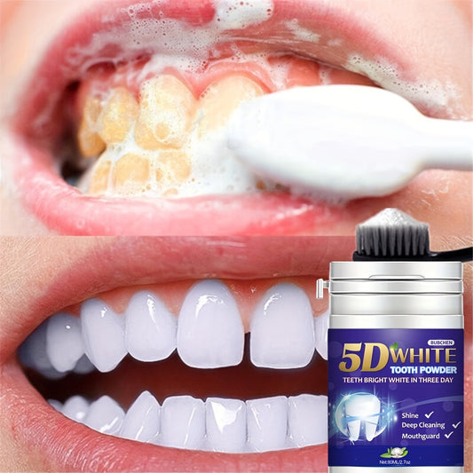 ProFresh Teeth Whitening Powder - Oral Care Toothpaste for Deep Cleaning and Shine - Fresh Mint Flavor, Effective Stain Removal, Gentle on Gums, and Long-Lasting Fresh Breath