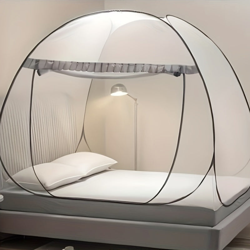 150cm/59" x 200cm/78.74" Pop-up mosquito net tent: portable, double door zipper, independent from bed, suitable for bedroom