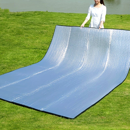 1pcFour Seasons Waterproof Camping Mat - Durable EVA Fabric, Plain Weave, Non-Electrical, Hand Washable, Foldable, Suitable for Outdoor Picnics and Tents,