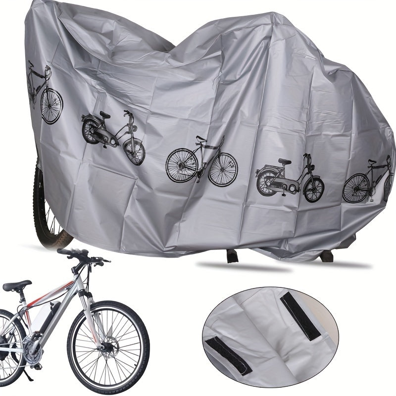 All-weather bike cover - Suitable for e-bikes, mountain bikes and motorcycles - Durable EVA material - Hand wash or dry clean