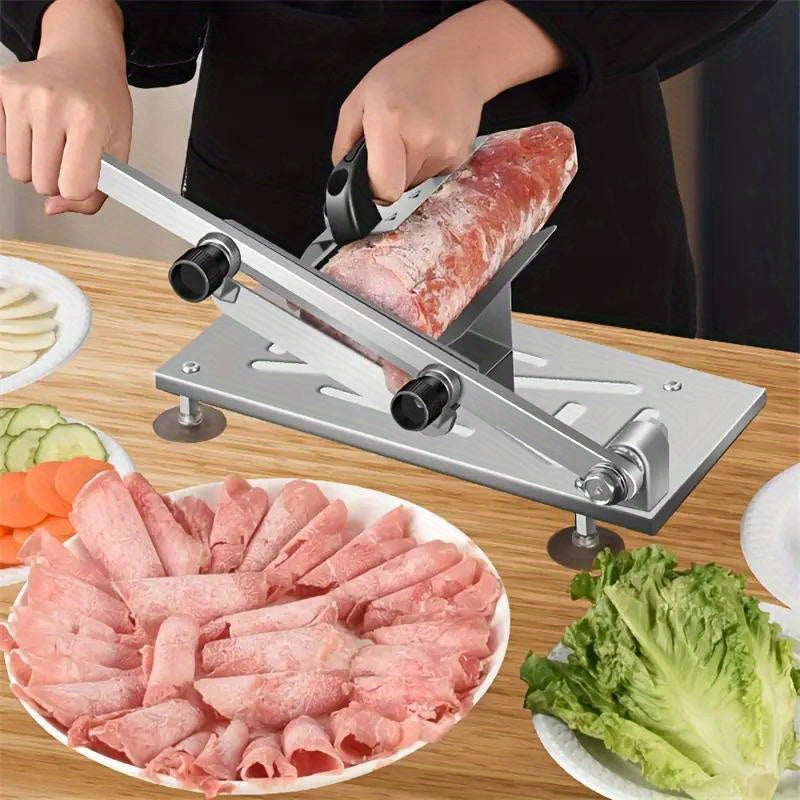 1 piece manual meat knife, adjustable thickness slicer for meat, fruits and vegetables. Perfect slicing tool for home cooking and grilling
