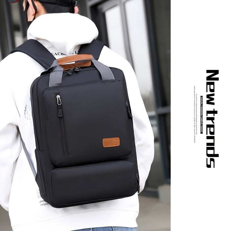 3-piece men's backpack set, casual backpack with multiple compartments, business shoulder bag and pencil tote