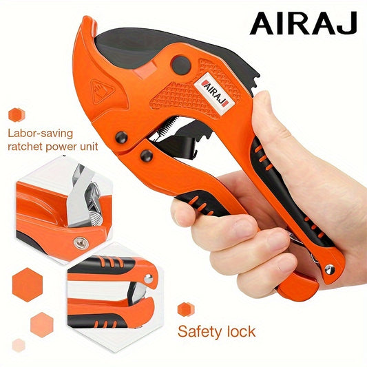 1pcPipe Cutter Pipe Scissors SK5 Material Ratchet PVC/PU/PP/PE Hose Cutter Scissors Hand Tools Repair Tools