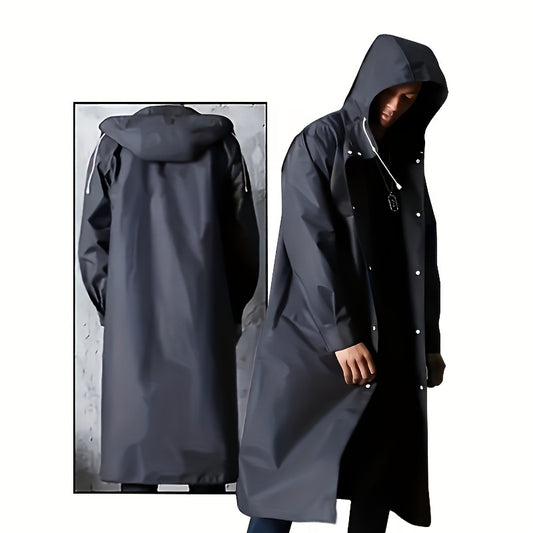 Waterproof Explorer Raincoat - Durable, Windproof, Quick Drying, Breathable, Lightweight with Hood for Ultimate Outdoor Protection - Ideal for Hiking, Fishing, Mountaineering and Camping, Black