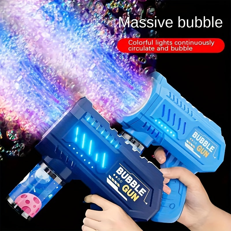 LED Bubble Gun - Great for Outdoor Parties, Weddings, Beach and Pool Entertainment - Electric Bubble Machine for Halloween, Christmas and Birthday Gifts - Liquid and Batteries Not Included