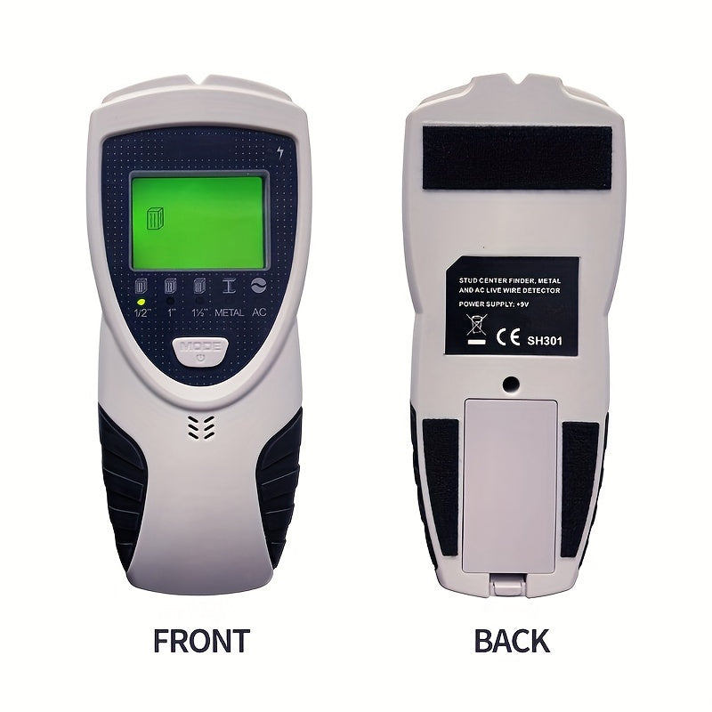 SH301 5-in-1 Wall Scanner - Stud, Metal & Wire Detection Tool with LED LCD Display
