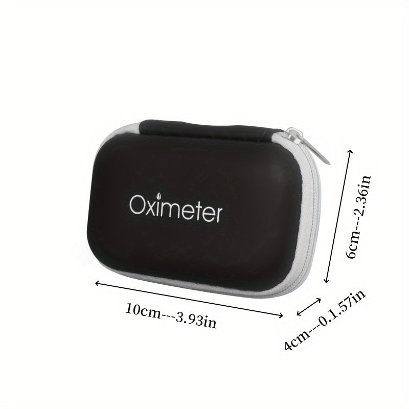Durable Fingertip Pulse Oximeter Case with Secure Zipper - Portable Protective Carrying Bag