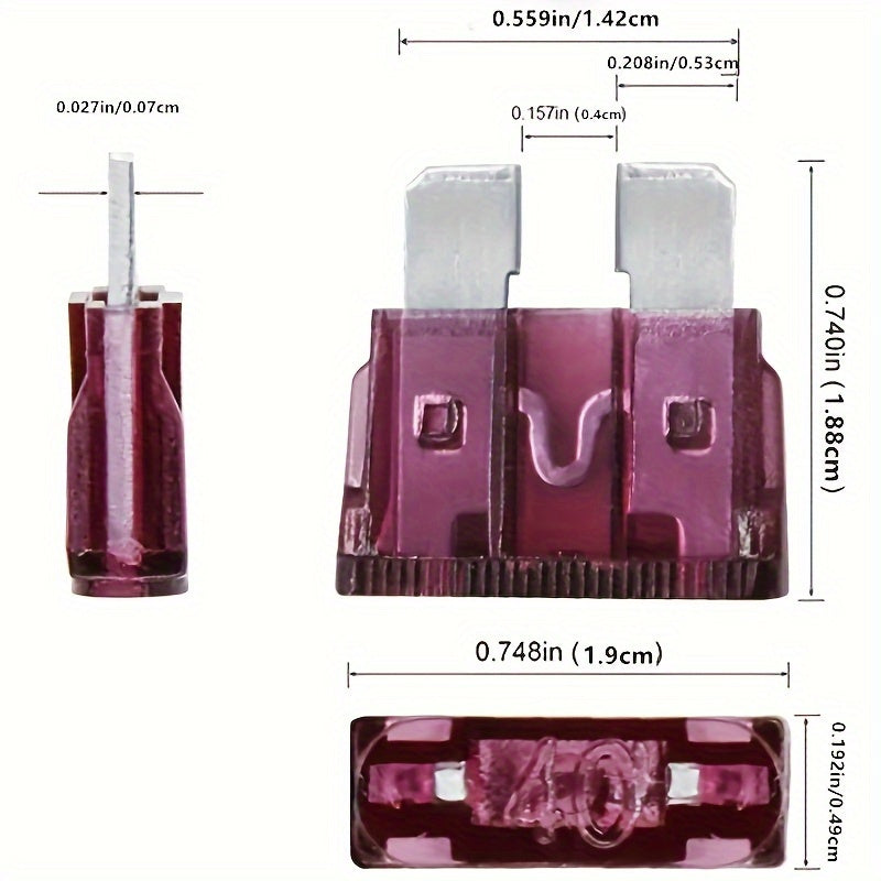100 Piece Premium Medium Blade Automotive Fuse Combo Kit