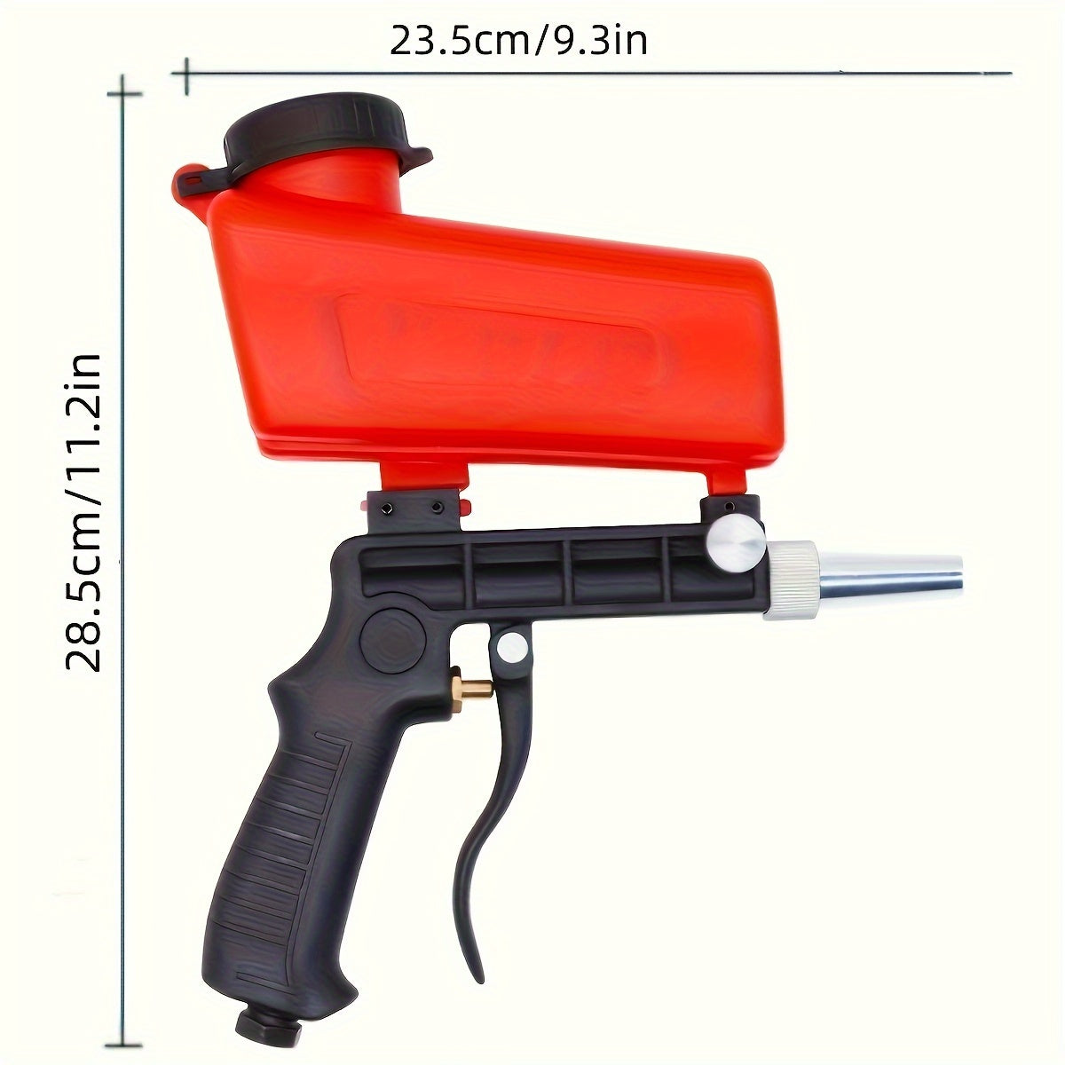 Portable Handheld Pneumatic Sandblasting Gun - No Battery Required, Ideal for Grinding & Finishing Projects