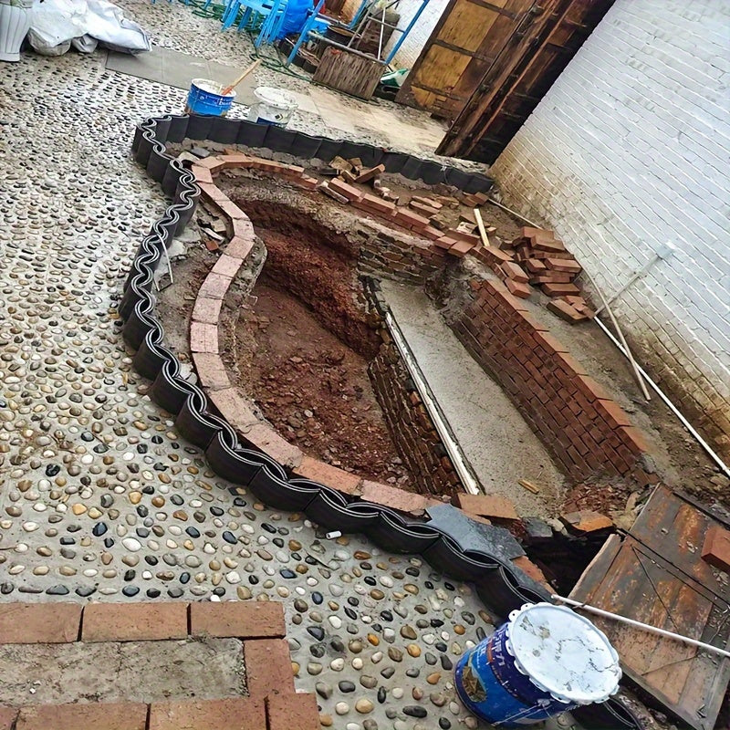 1 Pack Heavy Duty Pond Membrane Liner - Create a Stunning Garden Water Feature - Durable, Waterproof Landscape Membrane for a Beautiful Outdoor Paradise - Bonus Pond Cover Included