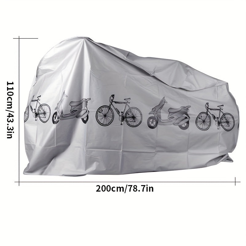 All-weather bike cover - Suitable for e-bikes, mountain bikes and motorcycles - Durable EVA material - Hand wash or dry clean