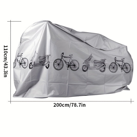 All-weather bike cover - Suitable for e-bikes, mountain bikes and motorcycles - Durable EVA material - Hand wash or dry clean