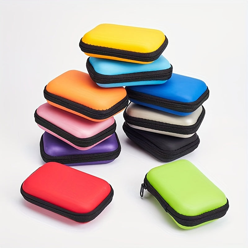 1pc Data cable travel storage bag USB charger headphone storage bag