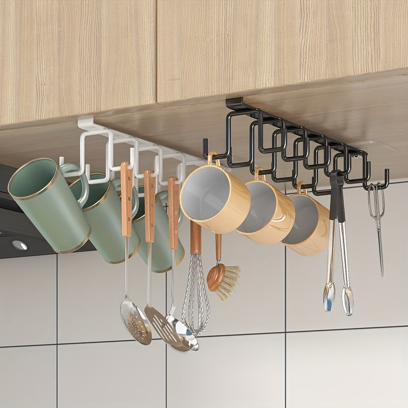 1 Piece Boho Metal Double Row Hook - Easy to install, wall hanging, damage-free storage for kitchen, bathroom and bedroom