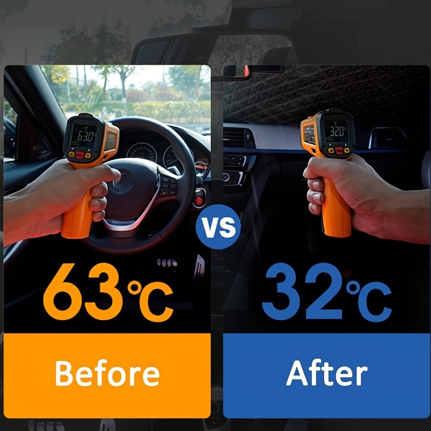 Portable foldable windproof sunshade | UV protection and heat reduction | Easy to use and store | Fits most models including SUV, MPV and trucks | Sunshade accessories
