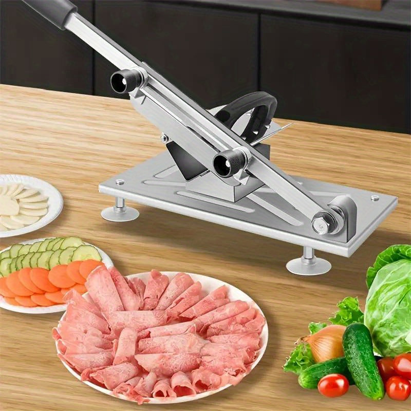 1 piece manual meat knife, adjustable thickness slicer for meat, fruits and vegetables. Perfect slicing tool for home cooking and grilling