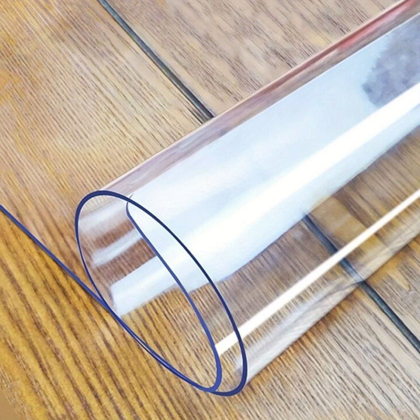 1 piece of high quality PVC tablecloth - transparent, 1.5mm thick, heat resistant, anti-scratch table protector for home and hotel