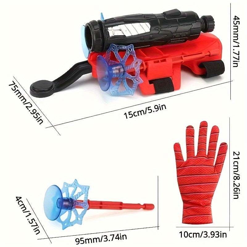 1pcs Kids Toy Spider Web Launcher, Spider Web Shooting Gloves Set, Creative Toys, Suitable for Kids Gifts, Birthday Gifts, Christmas Gifts!