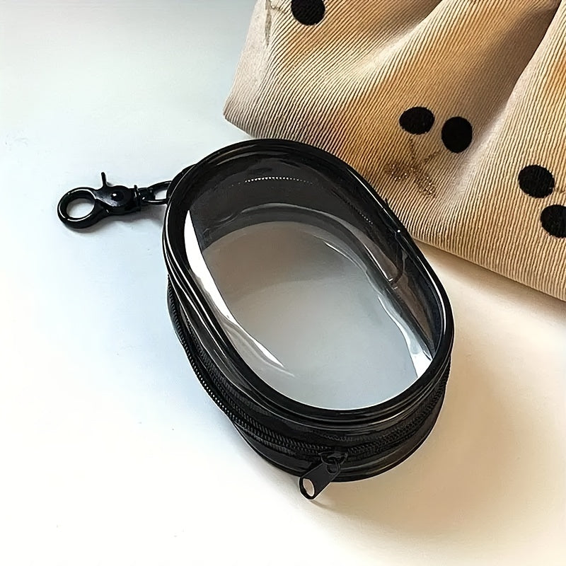 1pc Portable PVC Cable Organizer Box, Casual Style Transparent Charger Storage Box for Earphones and Data Cables