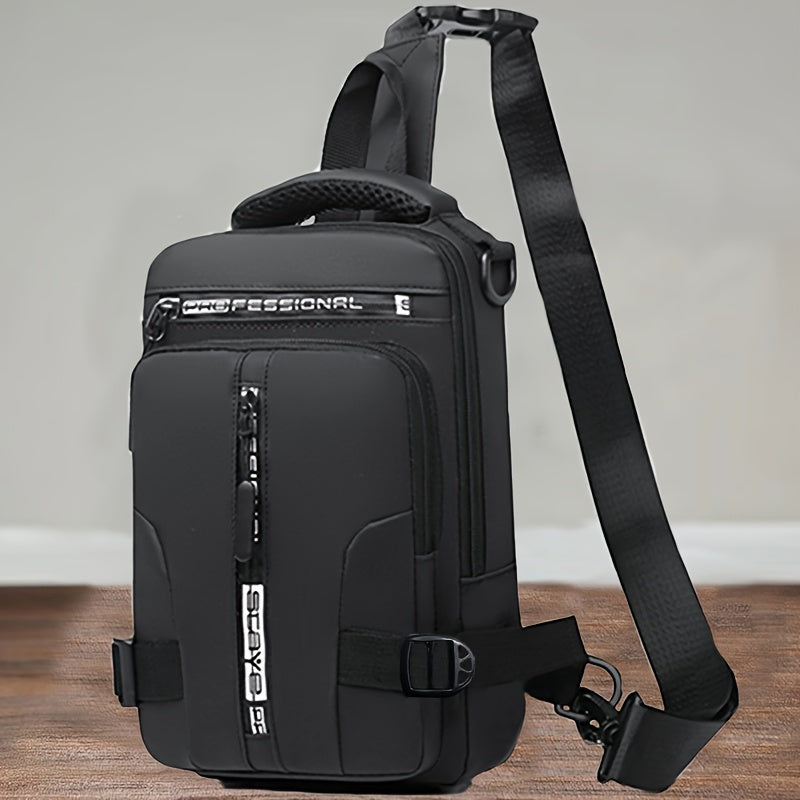 Fashionable Casual Crossbody Backpack - Adjustable Shoulder Strap, Multi-Pocket Waist Bag with Zipper Closure, Spacious Compartment, Suitable for Travel, Sports and Daily Use - Durable, Waterproof and Comfortable Chest Bag for Men and Women