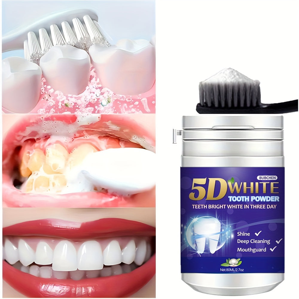 ProFresh Teeth Whitening Powder - Oral Care Toothpaste for Deep Cleaning and Shine - Fresh Mint Flavor, Effective Stain Removal, Gentle on Gums, and Long-Lasting Fresh Breath