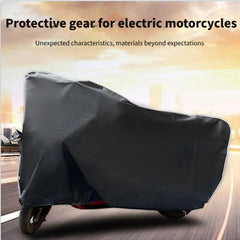 1 Pack Heavy Duty All Weather Motorcycle Cover, UV Protection, Dust and Rain Proof Polyester, Fleece Lining, Thickened Oxford Car Jacket with Plush for Outdoor Storage