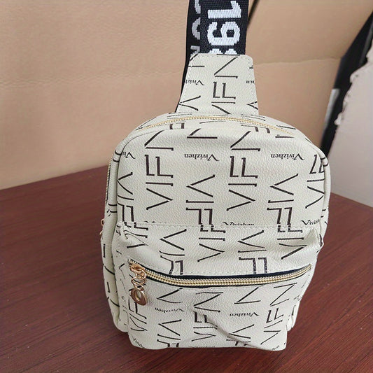 Fashion casual printed waist bag - roomy chest bag with adjustable shoulder strap for daily travel, hiking, outdoor activities - stylish and practical accessories for men and women
