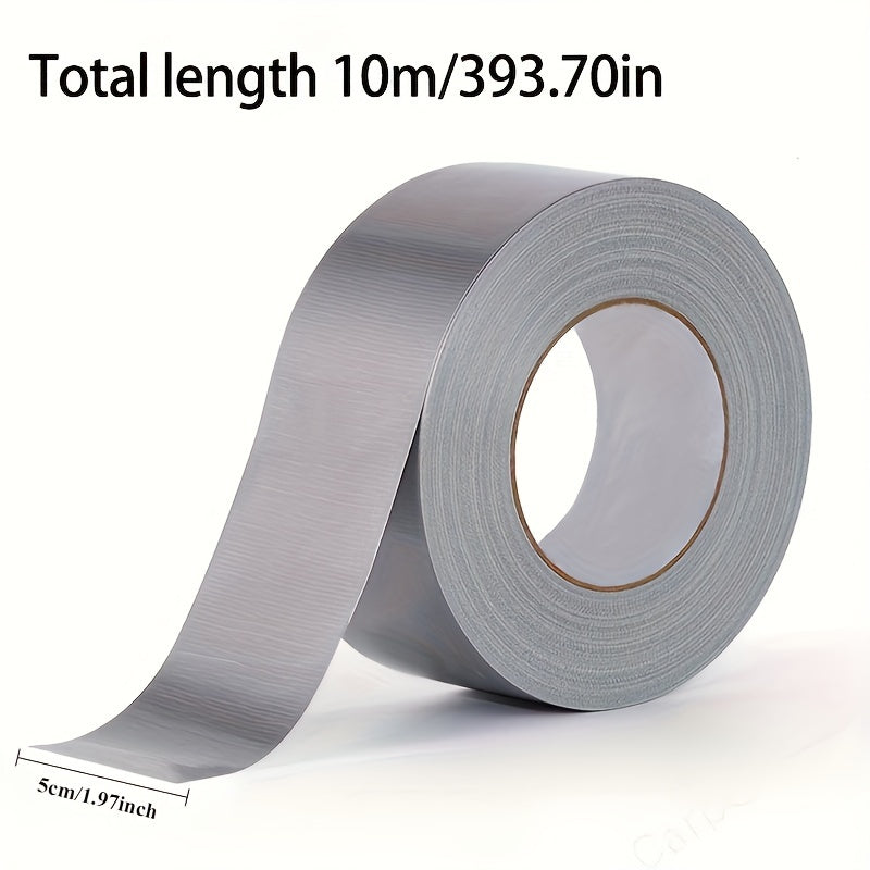 Extra Sticky Heavy Duty Waterproof Tape - No Residue, Indoor/Outdoor Use, Great for Fabric and Metal, Thick Aluminum Foil