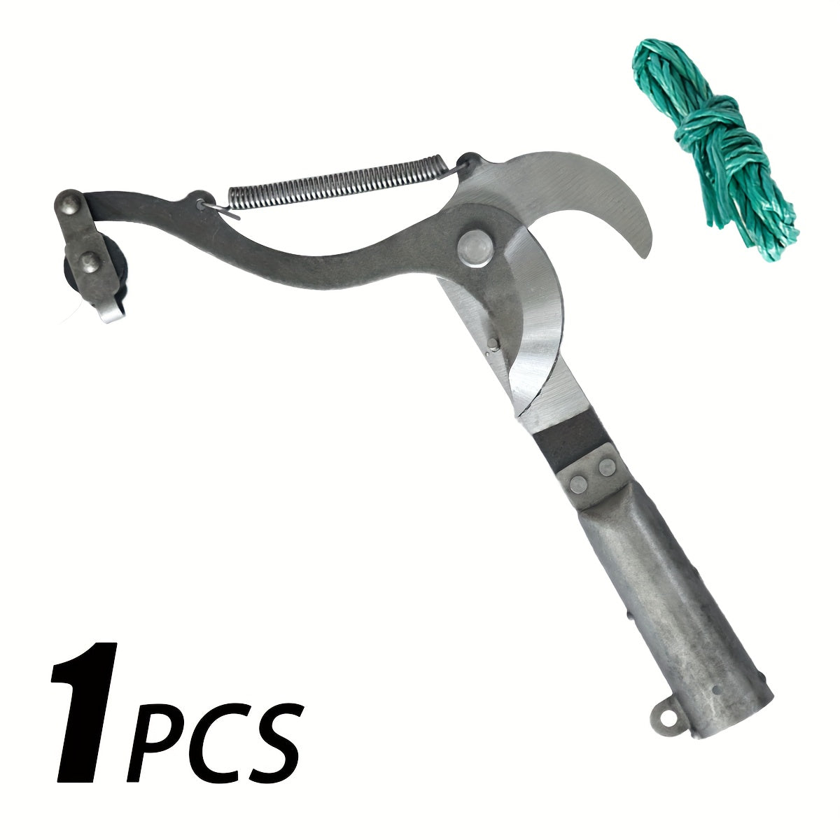 High Carbon Steel Pruning Shears, 32.0 cm - Modern Style, Cordless Pruner with Pulley Design and Cord for Fruit Trees