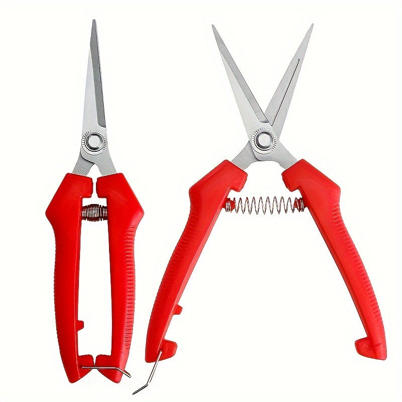 1 piece of premium ergonomic stainless steel garden shears - easy cutting, no batteries required, classic style, perfect for home gardening enthusiasts