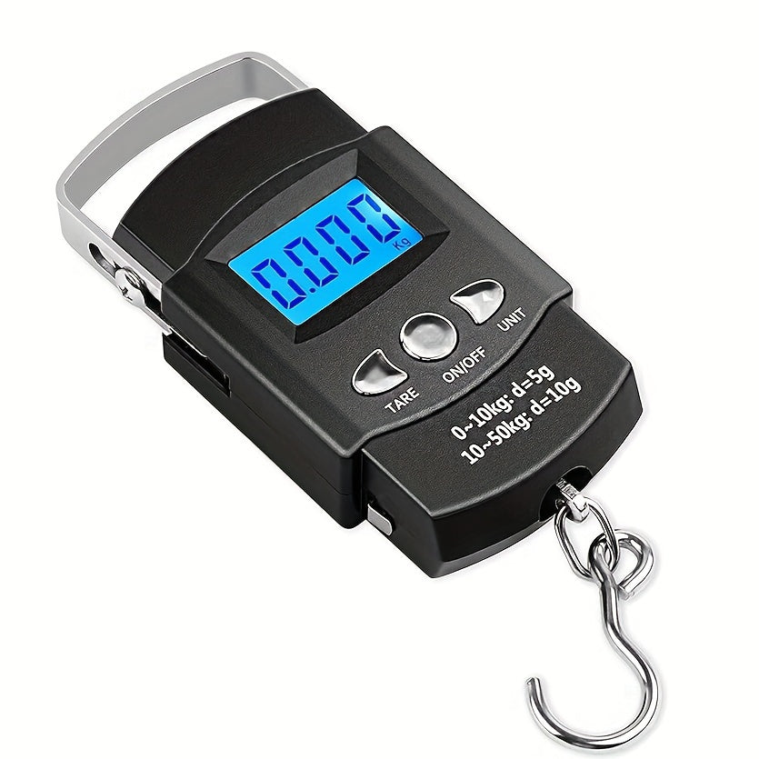 1 Piece Portable Electronic Luggage Scale, Home Travel Luggage Scale, Digital Handheld Luggage Hanging Luggage Scale, Mini Portable Electronic Scale, Travel Essentials, Kitchen Scale, Maximum Loading 49.9KG