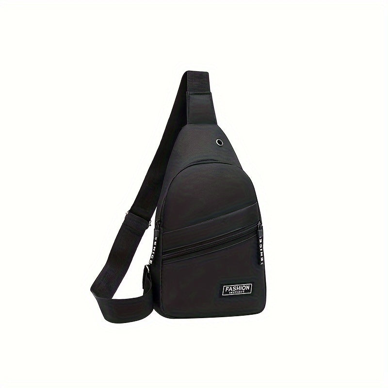 Men's fashion shoulder bag, casual travel shoulder bag, sports chest bag, messenger bag, suitable for going out and daily commuting