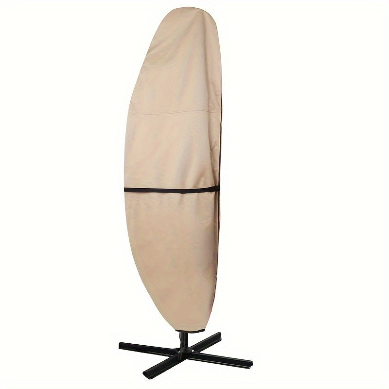 Waterproof 400D Polyester Patio Umbrella Cover with Zipper - Fits 90-120 Inch Cantilever and Market Umbrellas, Outdoor Furniture Protection