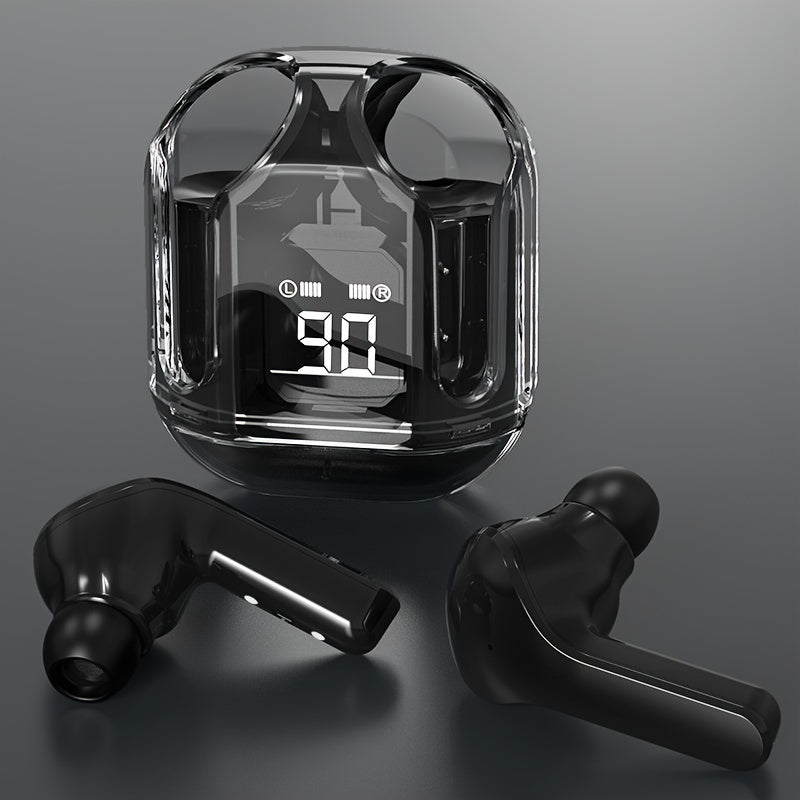 Wireless Earbuds, 40 Hours Playback, Wireless Digital Display Charging Case, IPX4 Waterproof Earbuds for Sports, Running, Exercise, In-Ear Earbuds for TV, Mobile Phones, Laptops