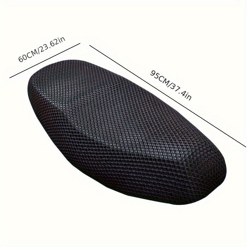 1pc non-slip breathable honeycomb mesh seat cover battery car sunscreen seat cover electric motorcycle four seasons universal