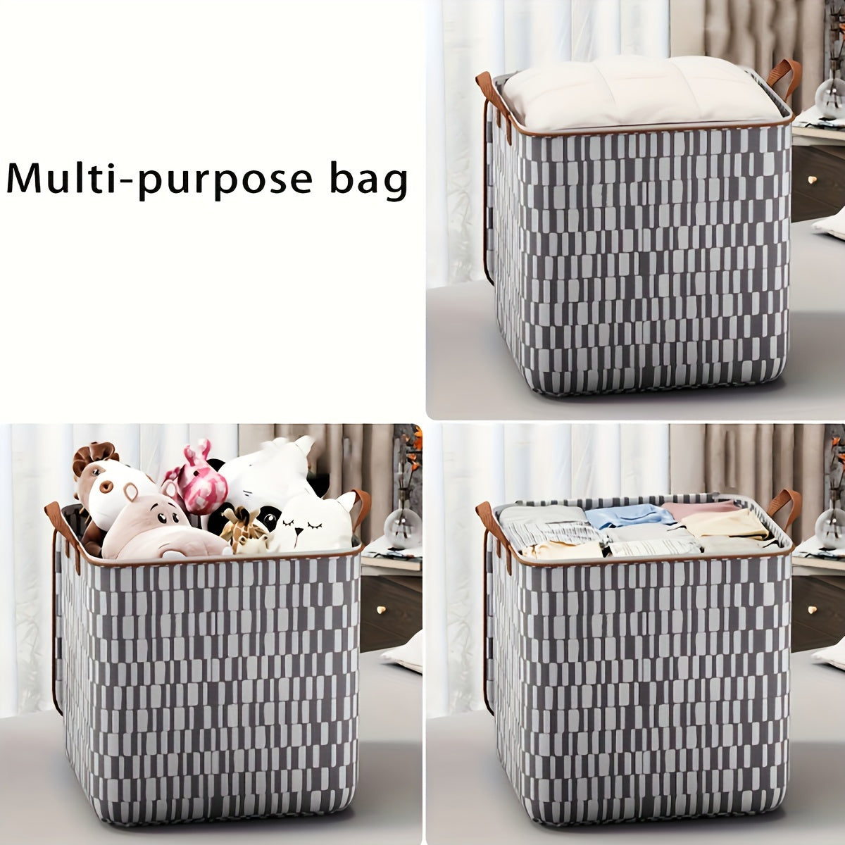 Extra Large Foldable Duffel Bag - Lightweight and portable, easy to store and transport, durable polyester, spacious interior - perfect for quilts and moving