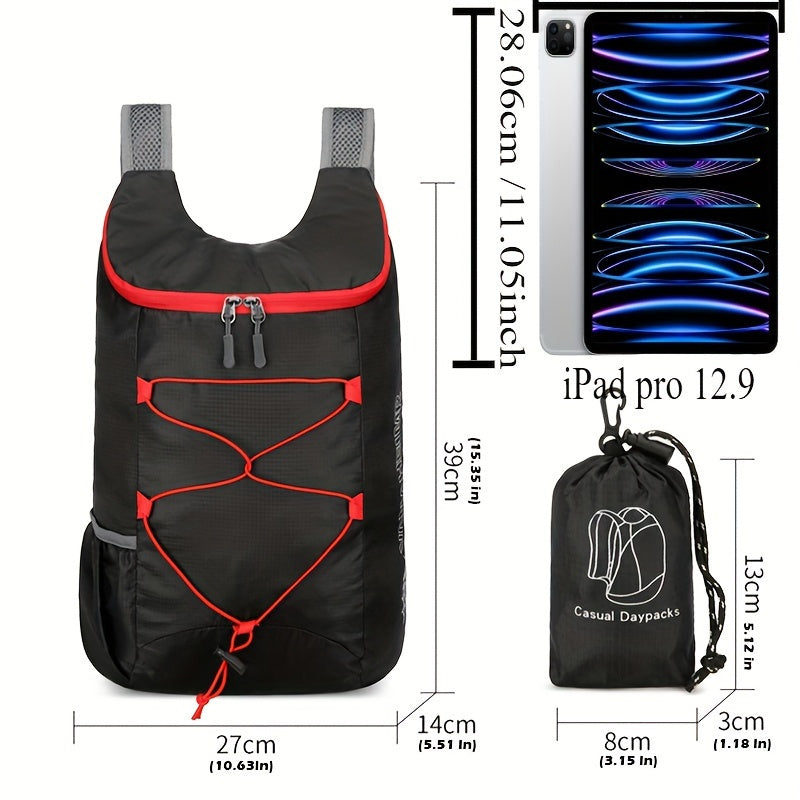 Ultralight durable foldable backpack for hiking cycling and traveling