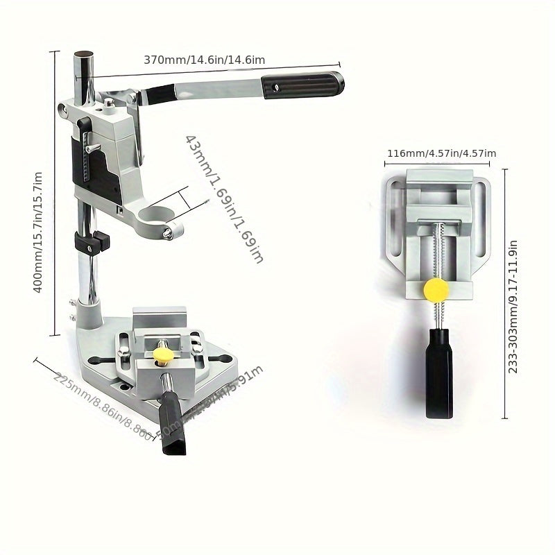 Multifunctional Mini Woodworking Drill Stand - Quick Installation, Cordless Drill Stand for Home DIY Projects