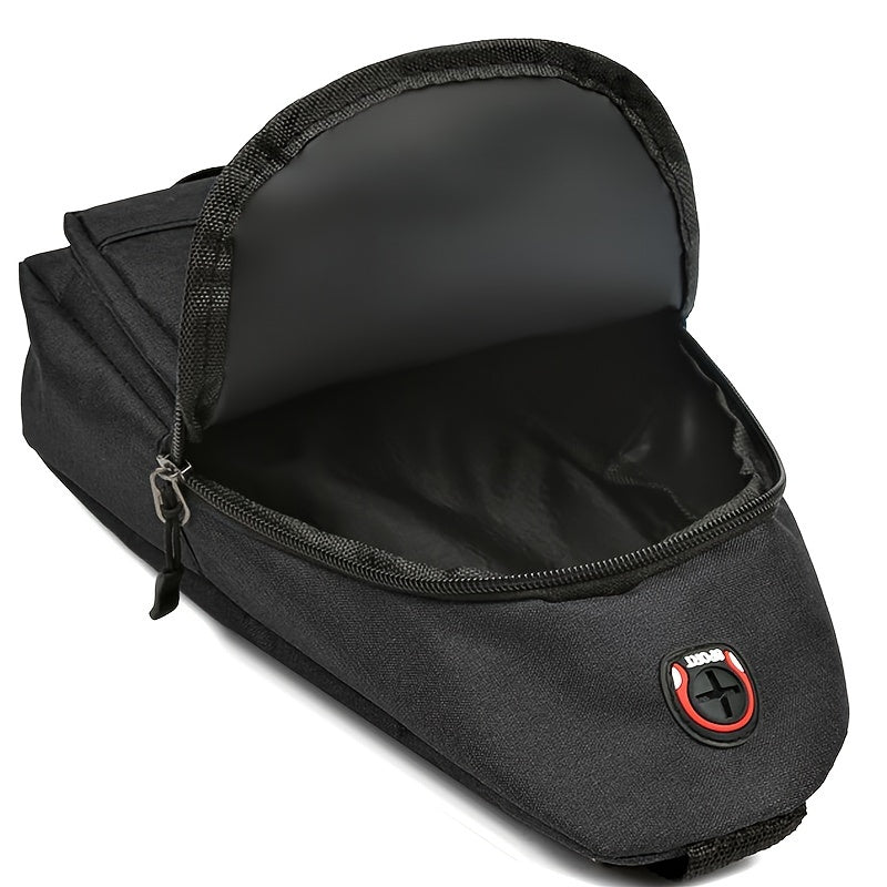 Men's Casual Nylon Crossbody Bag - Multi-Purpose, Sports and Travel Chest Bag with Tassel Detail