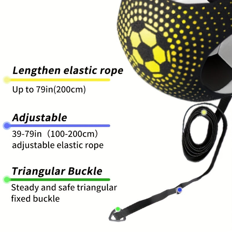 Football/volleyball/rugby training belt, football/volleyball/rugby training device, football training equipment/auxiliary equipment, adjustable football training belt, kicking and throwing single football practice