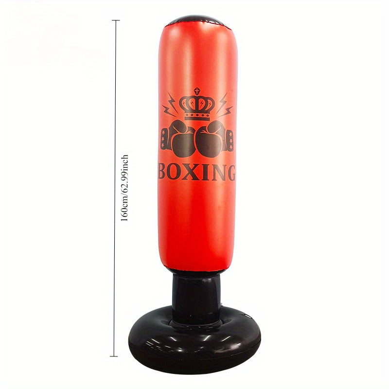 Inflatable PVC Boxing Post - Durable Punching Bag for Fighting Training